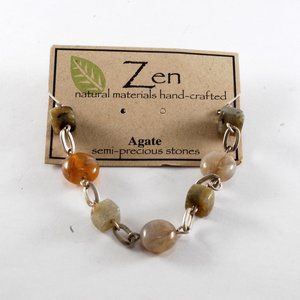 Zen Agate Bracelet Semi Precious Stones